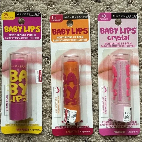 Maybelline New York Baby Lips Lot Of (6) New - Picture 2 of 3